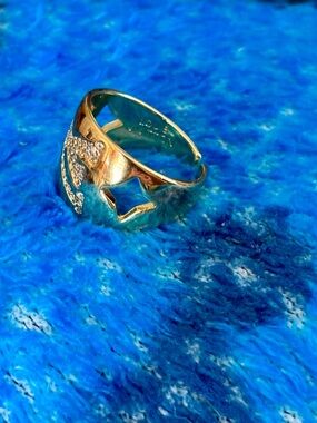 💗💗💗Gold plated Women’s Pavé Accent Open Band Ring unbranded FASHION only!